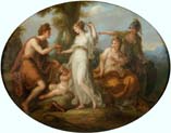 the judgment of paris by Angelica Kauffmann